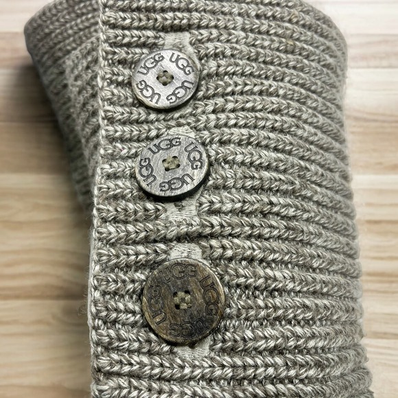 UGG Classic Cardy Boots Womens 9 Gray 1,3,7,3:S-1352 - Picture 3 of 9